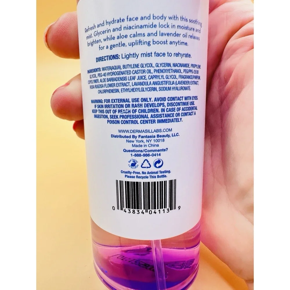 Dermasil Face Body Spray Aloe Lavender 5oz Hydrating Mist Alcohol Free‎ New